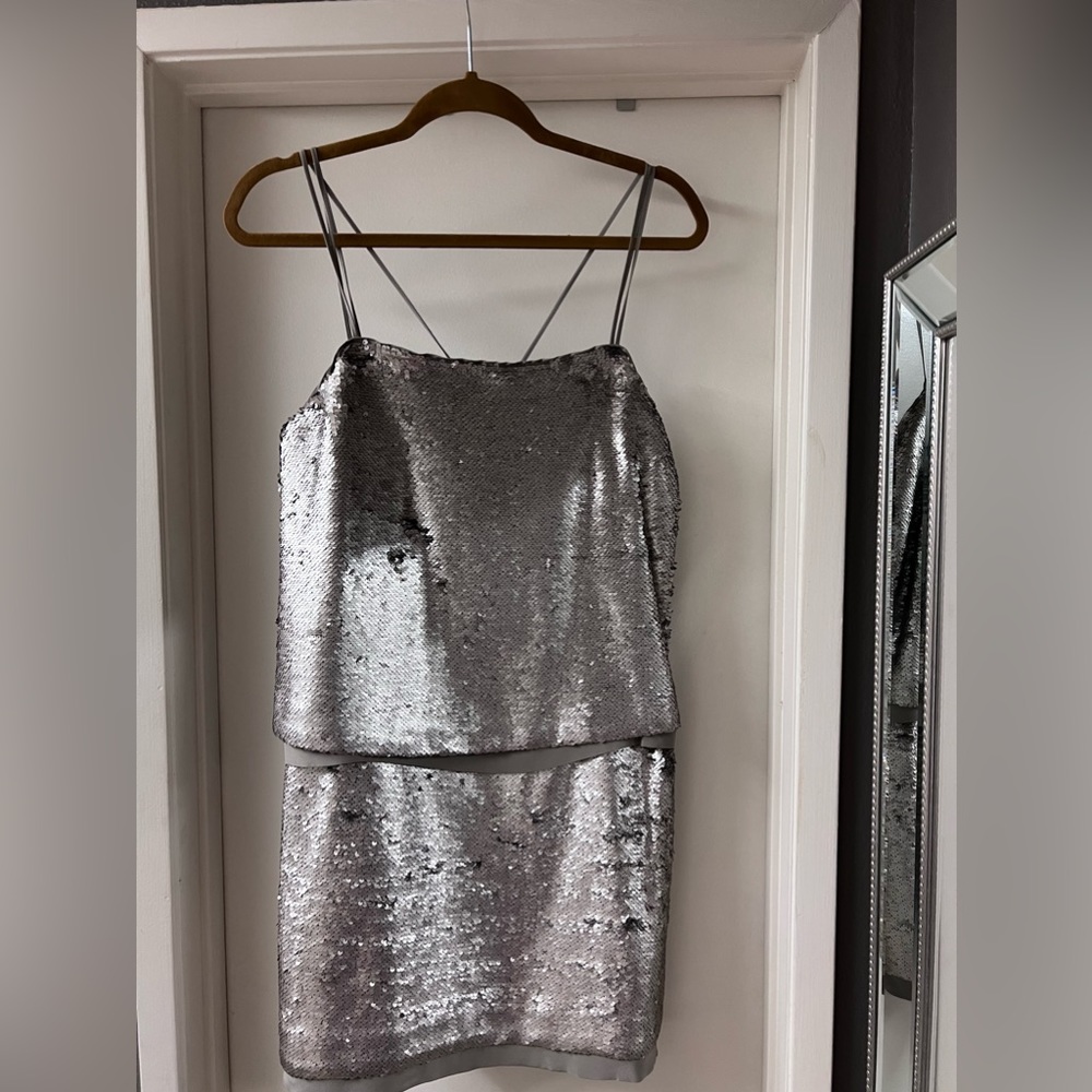 Dress, A mini dress perfect for holiday season in size 4, banana republic.